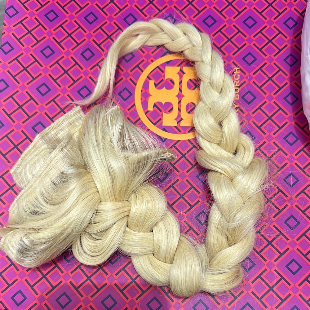 Blonde Braided Hair Extension